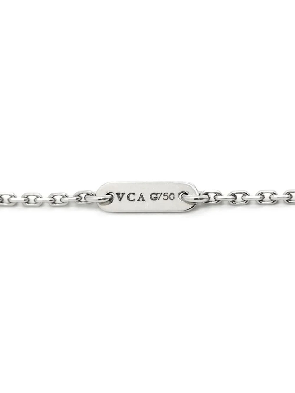 Van Cleef & Arpels Necklace Sweet Alhambra Papillon Blue White Gold 18k WG
